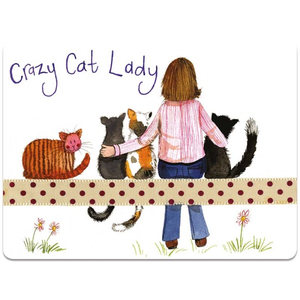 Alex Clark Placemat - Crazy Cat Lady