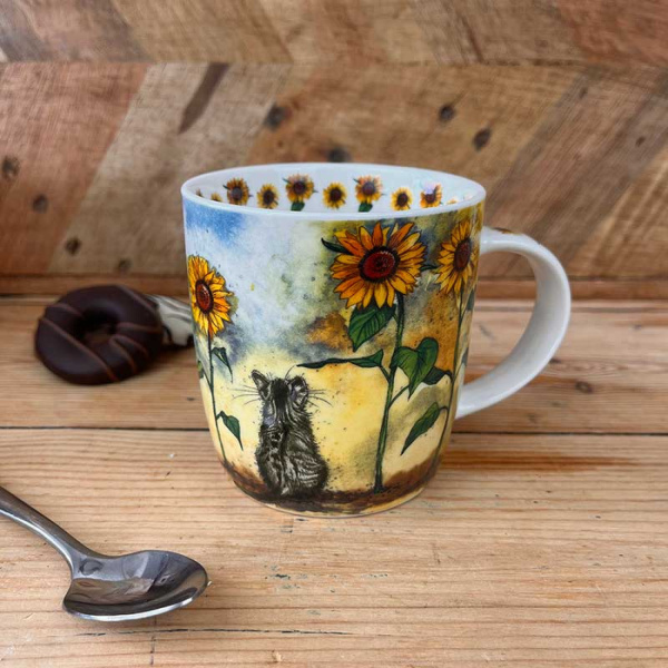 Alex Clark mok 400ml - Cat and Sunflowers