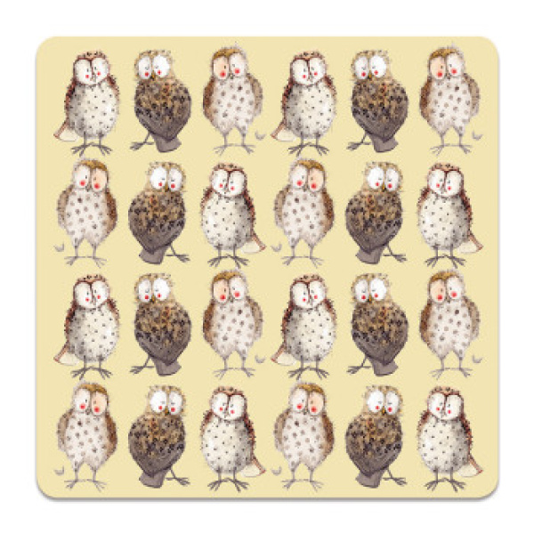 Alex Clark Onderzetter - Owls