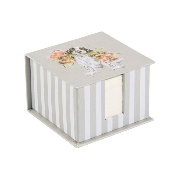 Wrendale Memoblokje Hond - Blooming for Love