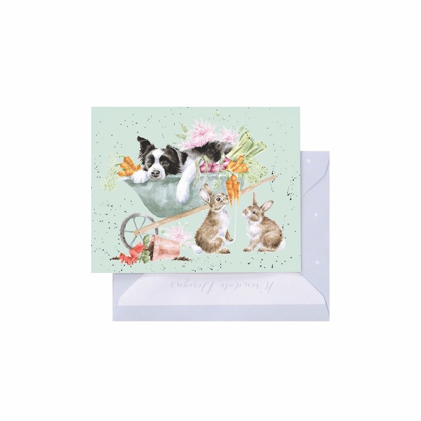 Wrendale Mini Card - Sleeping on the Job