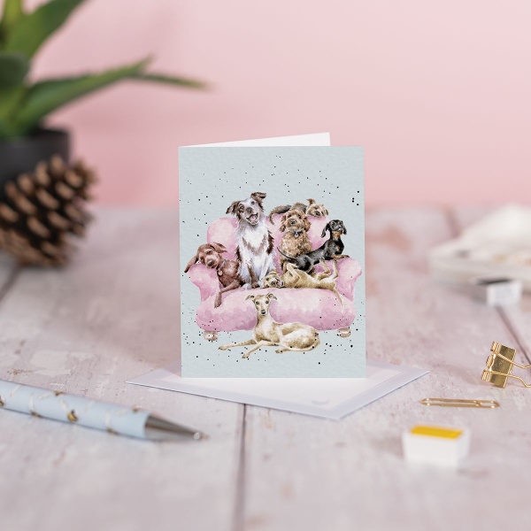 Wrendale Mini Card - Movie Night - Afbeelding 2
