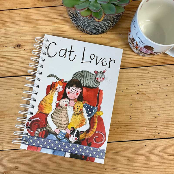 Alex Clark A5 Notitieboek Spiraal - Cat Lover