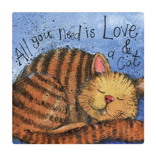 Alex Clark Magneet - Love & A Cat