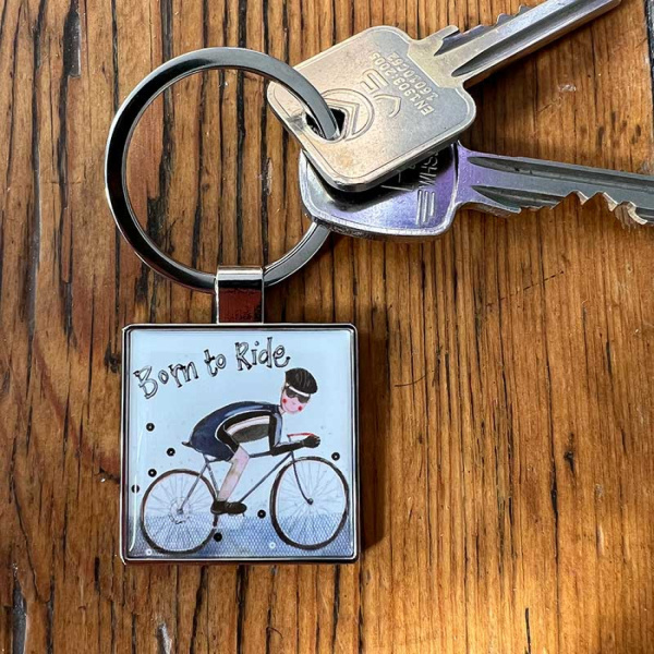 Alex Clark Sleutelhanger - Bike Rider