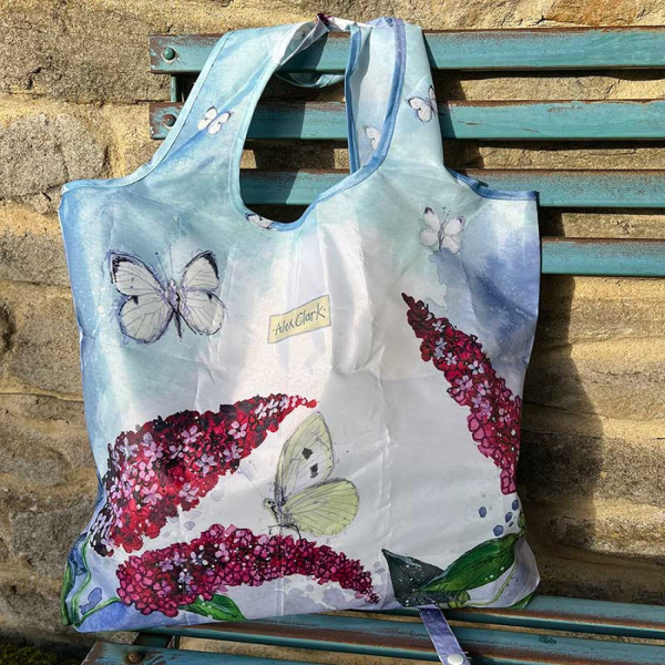 Alex Clark Opvouwbare Tas - Butterflies & Buddleia