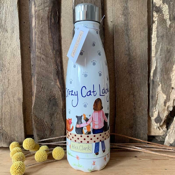 Alex Clark waterfles 500ml - Crazy Cat Lady