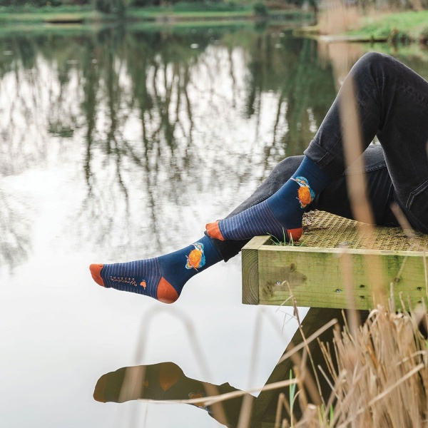 Wrendale Herensokken IJsvogel - The Riverbank Kingfisher - Afbeelding 2
