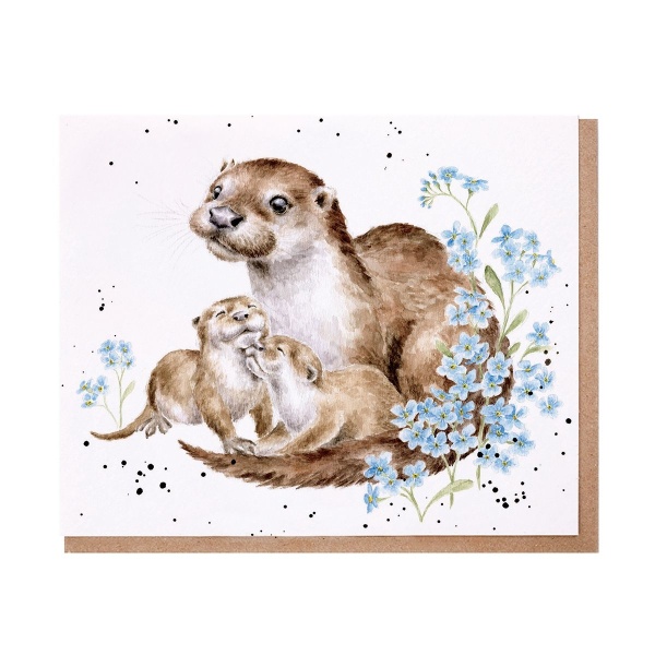 Wrendale Wenskaart  - Otterly Adorable