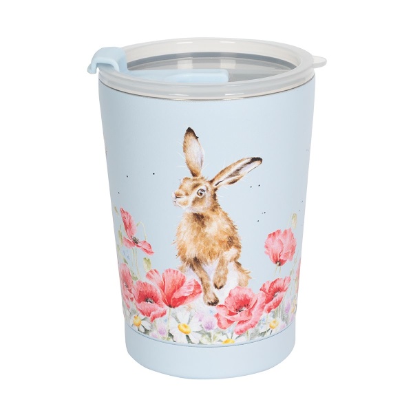 Wrendale Thermos Reisbeker Hare 320 ml - Field of Flowers - Afbeelding 2