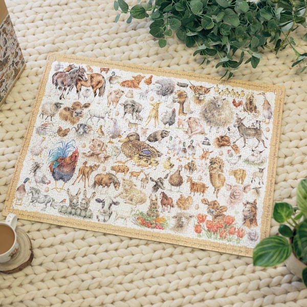 Wrendale Puzzel 1000 Stukjes - Farmyard Friends - Afbeelding 5