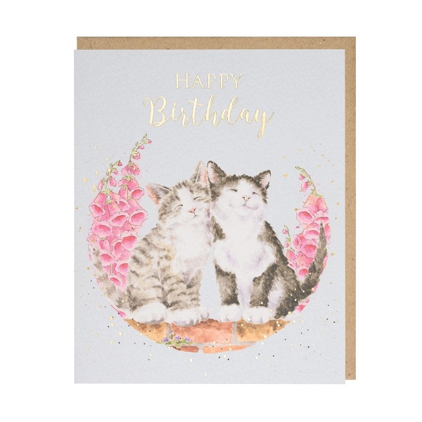 Wrendale Wenskaart  - Happy Purrthday