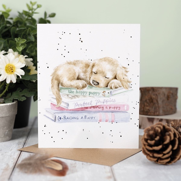 Wrendale Wenskaart  - It's a Pup's Life - Afbeelding 2
