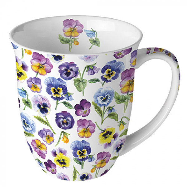Ambiente mok 400ml - Pansy all over