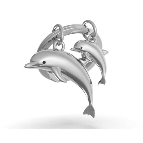 Metalmorphose Sleutelhanger - Dolphin Family
