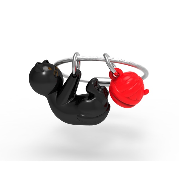 Metalmorphose Sleutelhanger - Black Cat
