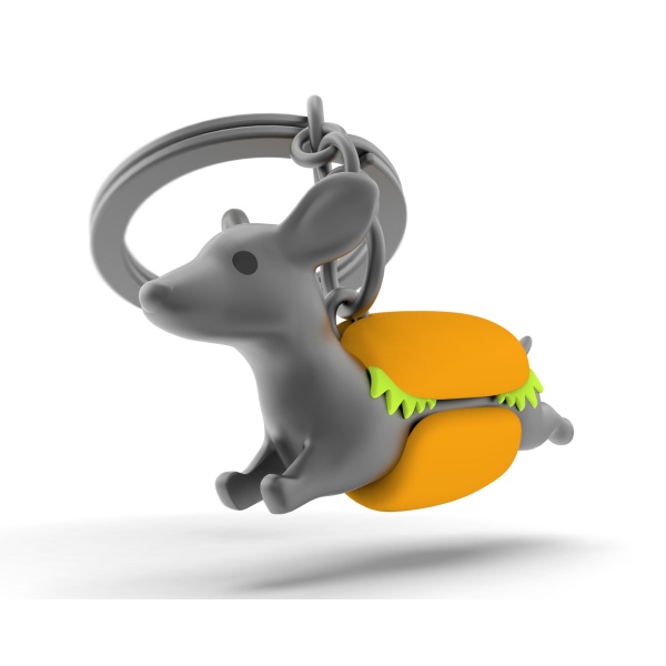 Metalmorphose Sleutelhanger - Dachshund Hotdog