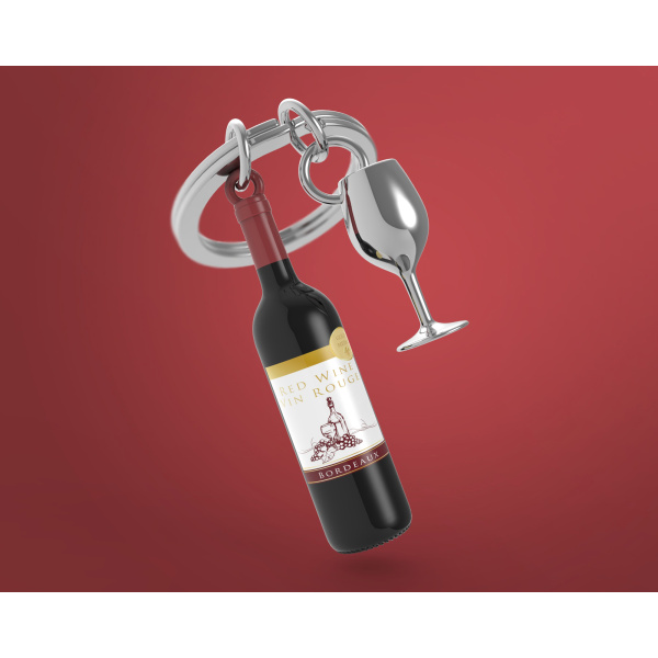 Metalmorphose Sleutelhanger - Red Wine - Afbeelding 3