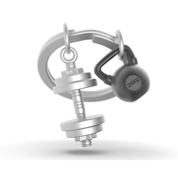 Metalmorphose Sleutelhanger - Gym / Weight Lifting