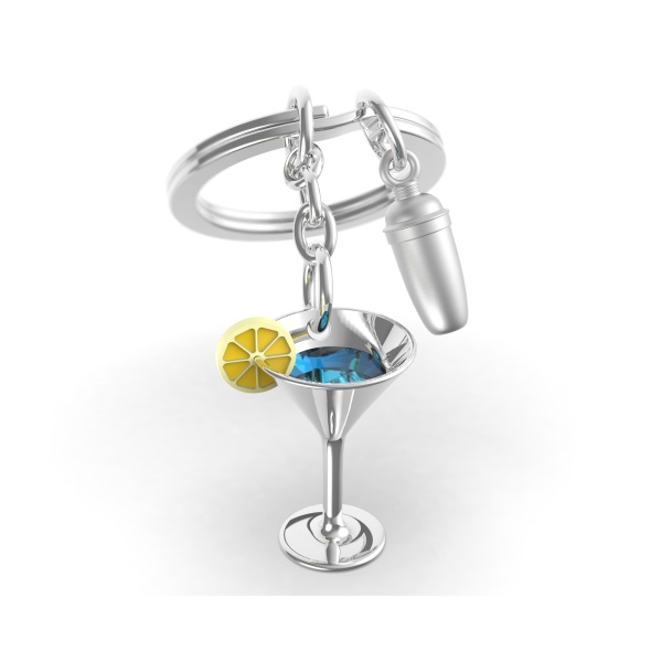 Metalmorphose Sleutelhanger - Cocktail Glass
