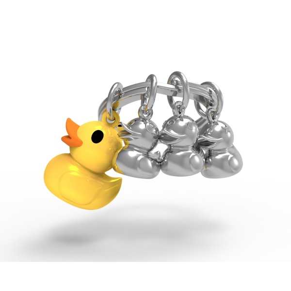 Metalmorphose Sleutelhanger - Duck Family