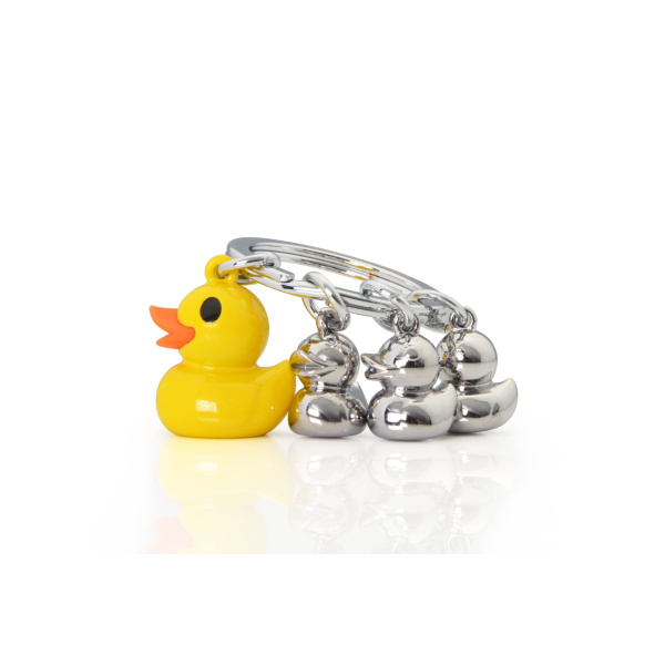 Metalmorphose Sleutelhanger - Duck Family - Afbeelding 2