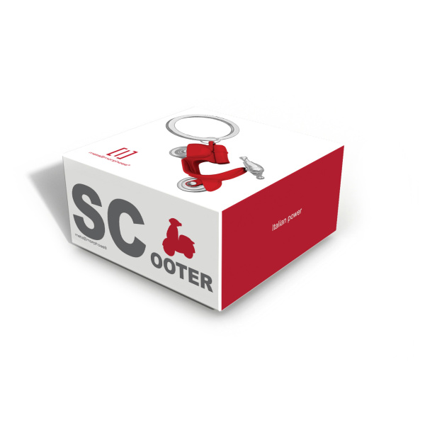 Metalmorphose Sleutelhanger - Bright Red Scooter - Afbeelding 3