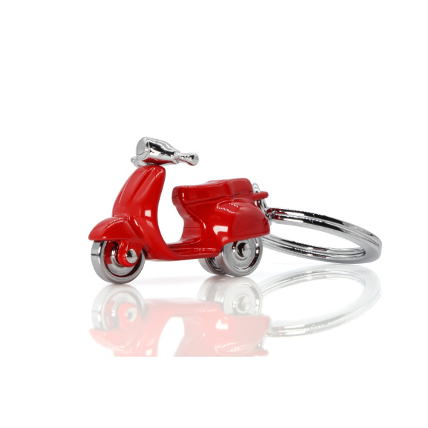 Metalmorphose Sleutelhanger - Bright Red Scooter
