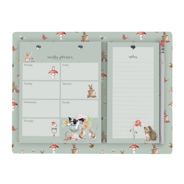Wrendale Weekly & Shopping Planner - Garden Friends
