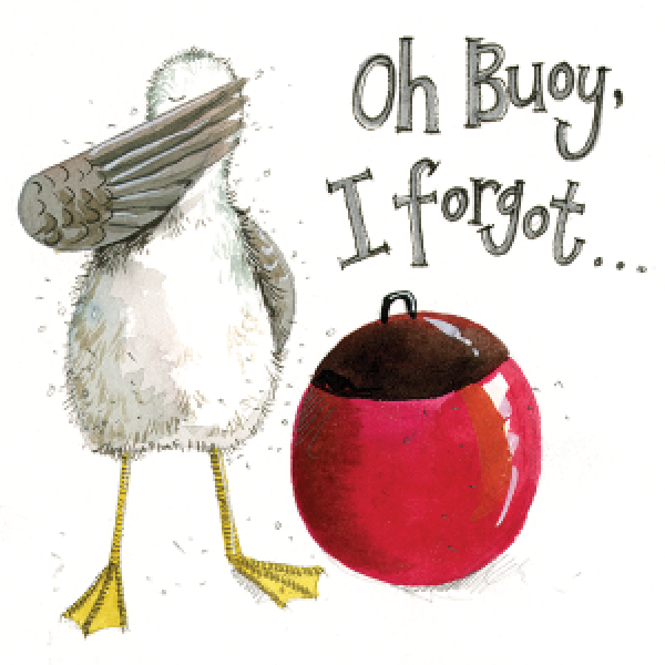 Alex Clark 12x12cm Wenskaart - Oh Buoy