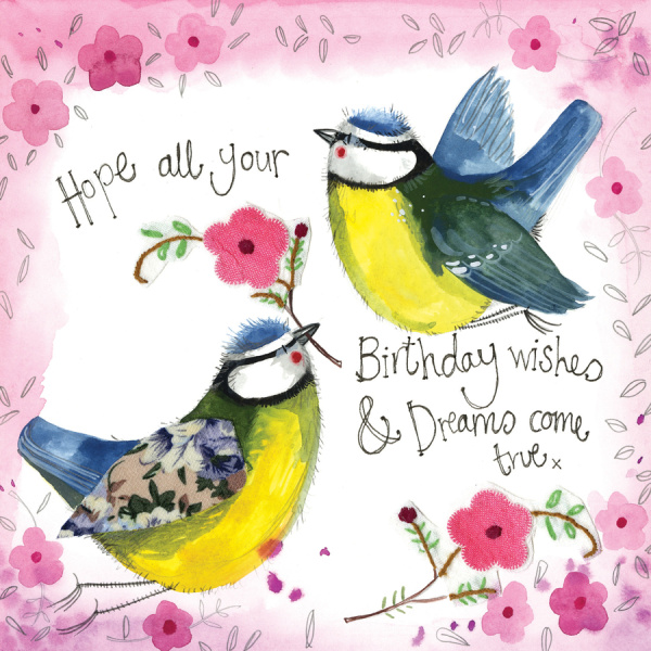 Alex Clark 16x16cm Wenskaart - Sunshine Birds