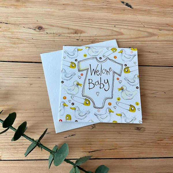 Alex Clark 12x12cm Wenskaart - Welcome Baby