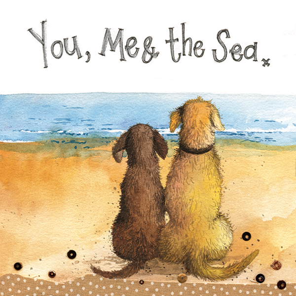 Alex Clark 16x16cm Wenskaart - You, Me and the Sea