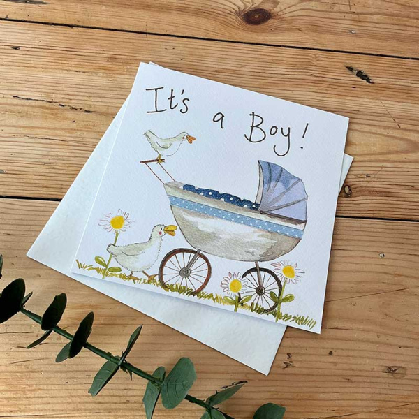 Alex Clark 16x16cm Wenskaart - Baby Boy