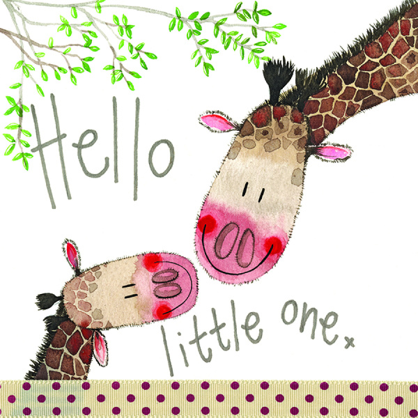 Alex Clark 16x16cm Wenskaart - Hello Little One