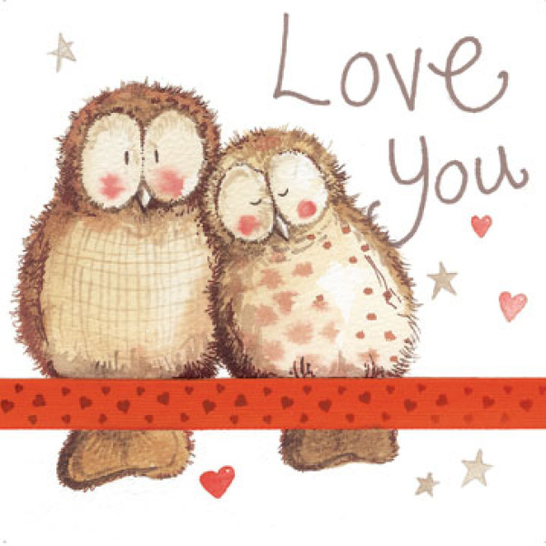 Alex Clark 16x16cm Wenskaart - Love You
