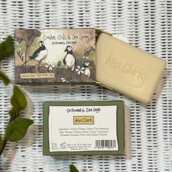 Alex Clark Zeep - Coastal Cliffs & Sea Spray | Driftwood & Sea Sage Soap