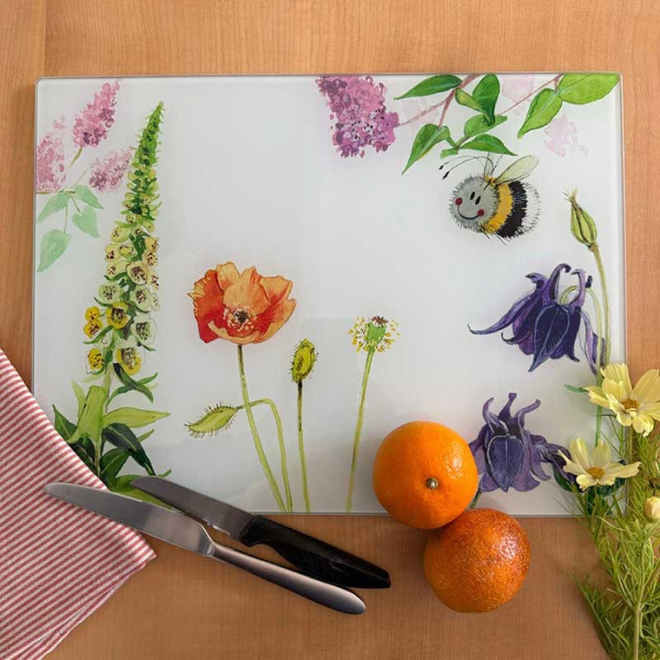 Alex Clark Worktop Saver - Bee and Foxglove