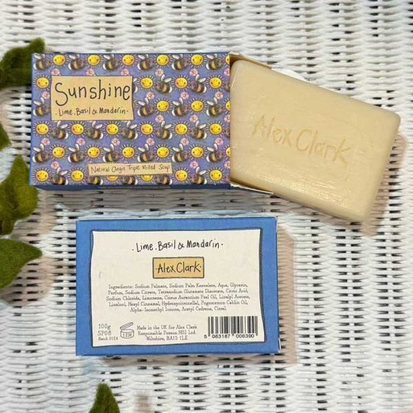 Alex Clark Zeep -  Sunshine | Lime, Basil & Mandarin Soap