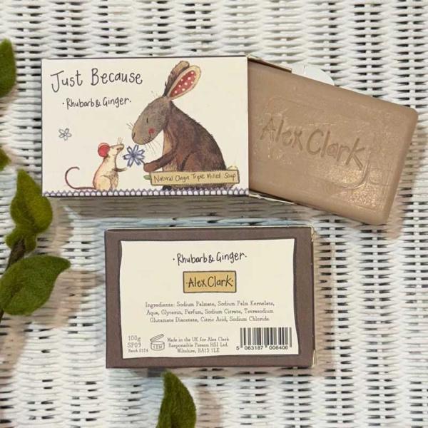 Alex Clark Zeep - Just Because | Driftwood & Rhubarb & Ginger Soap