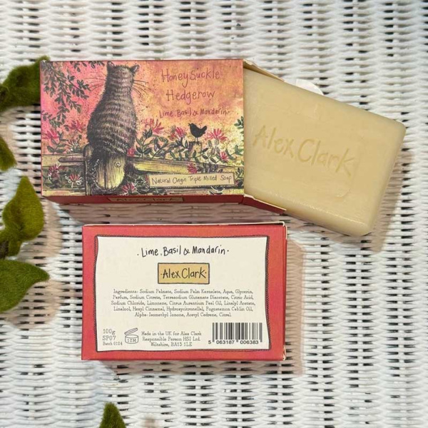 Alex Clark Zeep -  Honeysuckle Hedgerow | Lime, Basil & Mandarin Soap