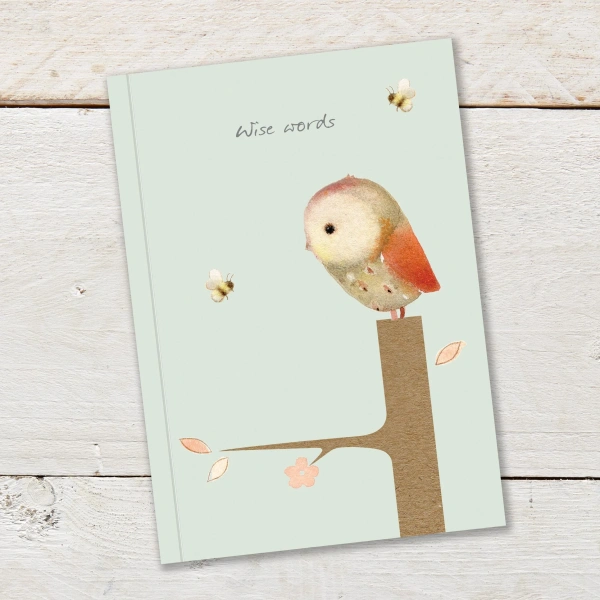 Ginger Betty A6 Notitieboekje - Wise Words Owl & Bees