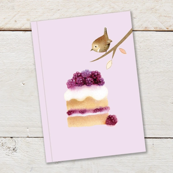 Ginger Betty A6 Notitieboekje - Blackberry Cake & Wren