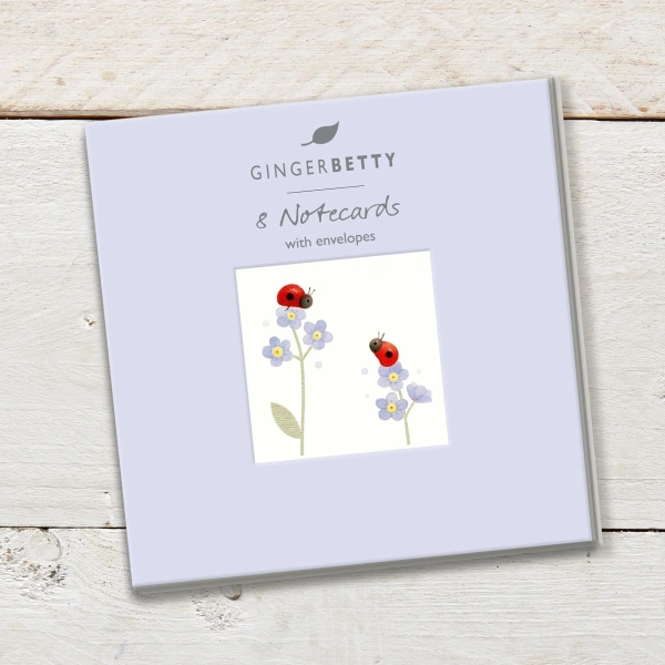 Ginger Betty Kaartenmapje set 8 - Rabbit & Ladybird