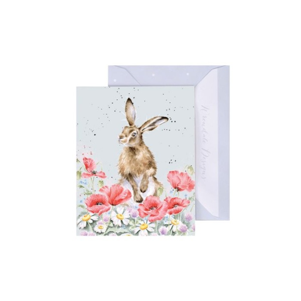 Wrendale Mini Card - Field of Flowers