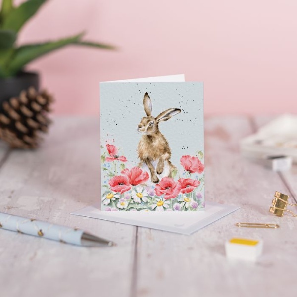 Wrendale Mini Card - Field of Flowers - Afbeelding 2