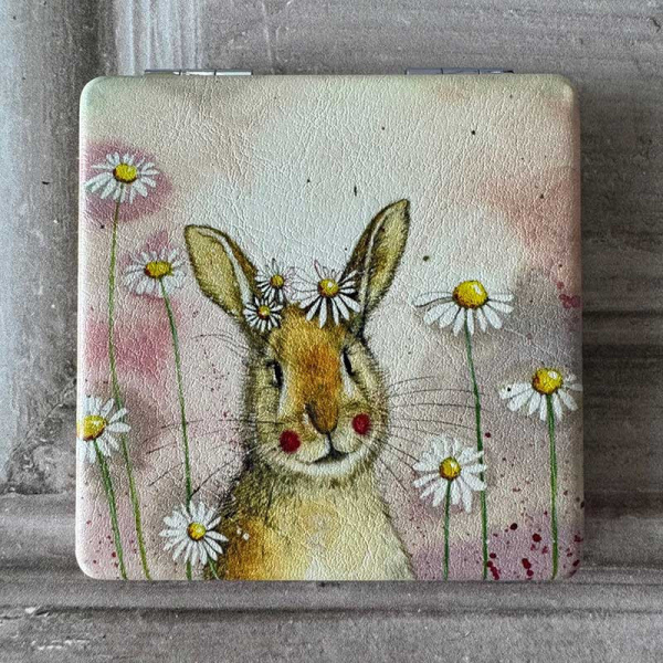 Alex Clark Zakspiegeltje - Rabbits and Daisies - Afbeelding 3