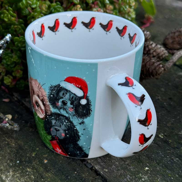 Alex Clark mok 400ml - Festive Dogs - Afbeelding 2