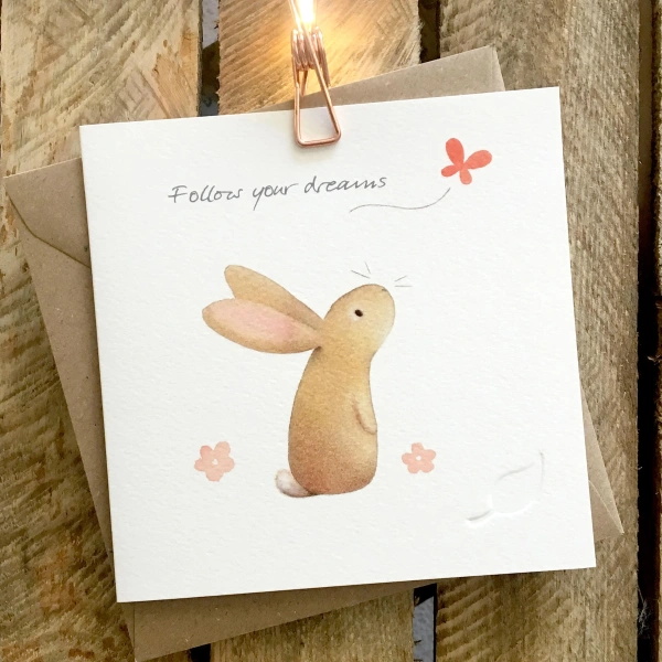 Ginger Betty 14,5x14,5cm Wenskaart - Follow Your Dreams