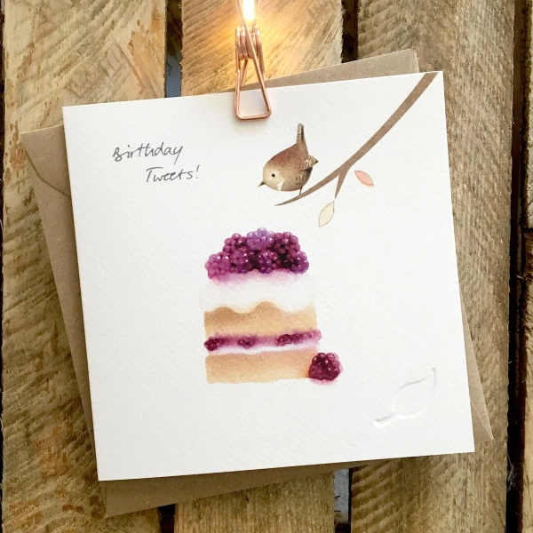 Ginger Betty 14,5x14,5cm Wenskaart - Birthday Tweets